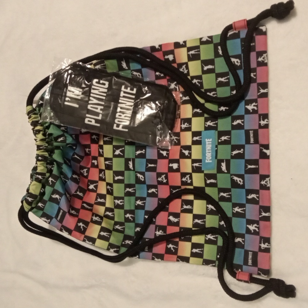 Brand New Fortnite Gaming Sling Backpack & Socks
